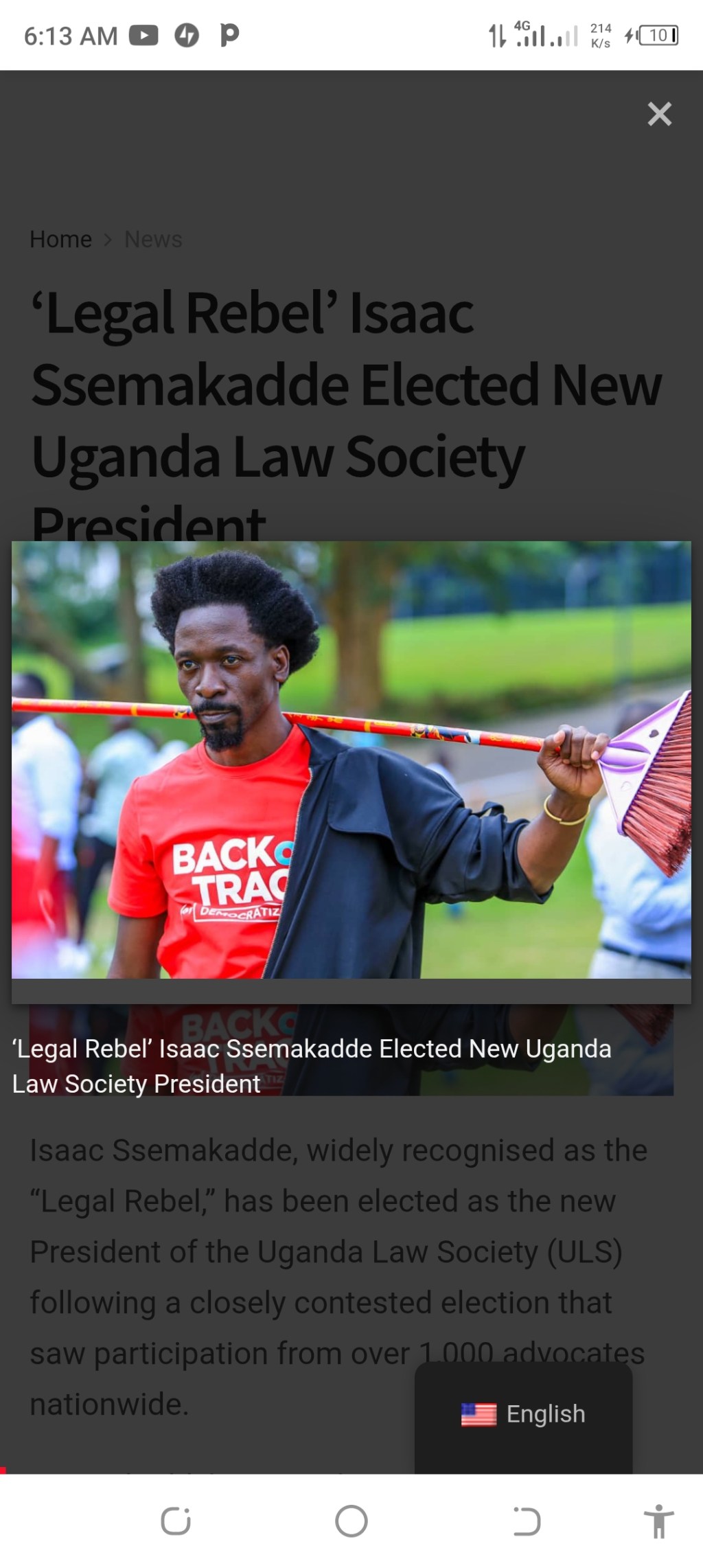 Red Alert: Ssemakadde and Uganda’s Judiciary in the International&nbsp;Firestorm